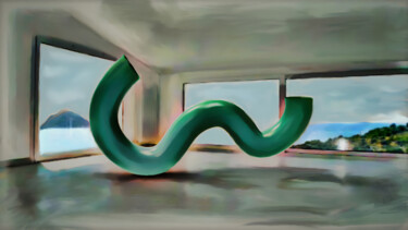 Digitale Kunst mit dem Titel "Tube" von Michele Poenicia, Original-Kunstwerk, Digitale Malerei