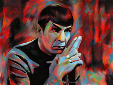 Digital Arts titled "Spock" by Michele Poenicia, Original Artwork, Digital Painting