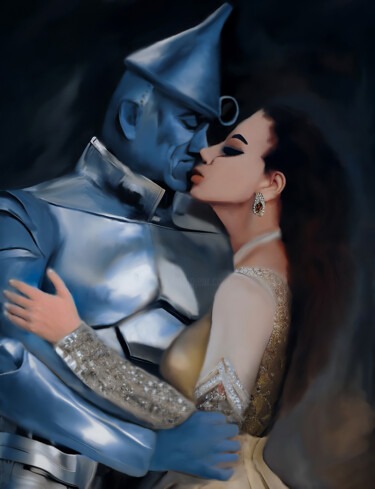 Digital Arts titled "The Tin Man" by Michele Poenicia, Original Artwork, Digital Painting
