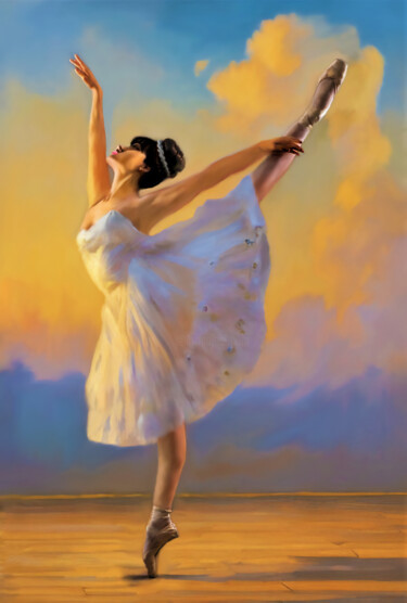 Artes digitais intitulada "Dancer" por Michele Poenicia, Obras de arte originais, Pintura digital