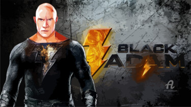 Artes digitais intitulada "Black adam" por Phoenix Arts, Obras de arte originais, Pintura digital