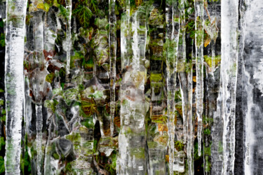 Digital Arts titled "Ice columns" by Alain Romeas (PhotoAR), Original Artwork, 2D Digital Work