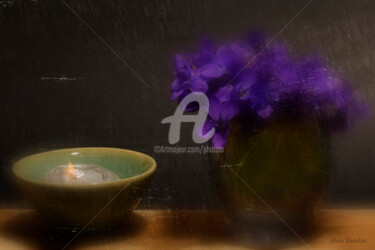 摄影 标题为“Bunch of violets II…” 由Alain Romeas (PhotoAR), 原创艺术品, 数码摄影