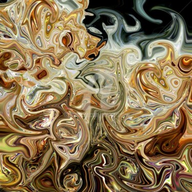 Arts numériques intitulée "La spirale de l'uni…" par Josiane Karanian Boularot, Œuvre d'art originale, Peinture numérique