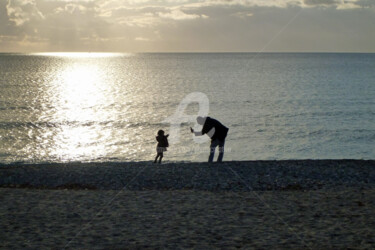 Photographie intitulée "17h10 - Jeux d'hiver" par Josiane Karanian Boularot, Œuvre d'art originale