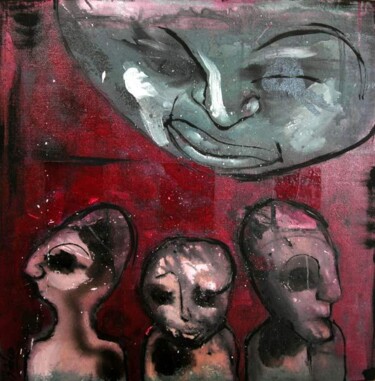Painting titled "3 Personnages ...et…" by Photographie Par Badco, Original Artwork