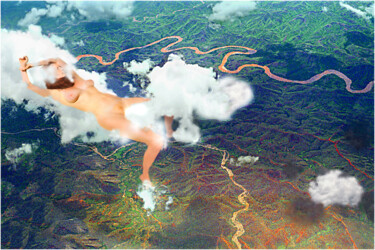 Photographie intitulée "Dans les nuages" par Michel Hervo, Œuvre d'art originale, Photographie numérique