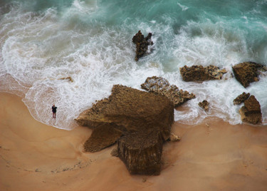 Photographie intitulée "nazare.jpg" par Michel Hervo, Œuvre d'art originale