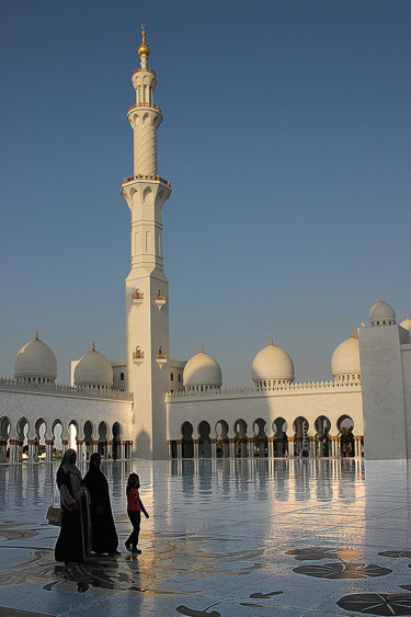 Photographie intitulée "Abou Dhabi- Mosquée…" par Michel Hervo, Œuvre d'art originale