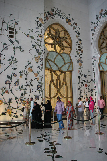 Fotografia intitolato "Abou Dhabi- Mosquée…" da Michel Hervo, Opera d'arte originale
