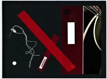 Collages intitolato "Red Band" da Kevin C Lee, Opera d'arte originale, Collages