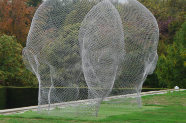 Sculpture intitulée "Back of Her head, l…" par Kevin C Lee, Œuvre d'art originale, Métaux