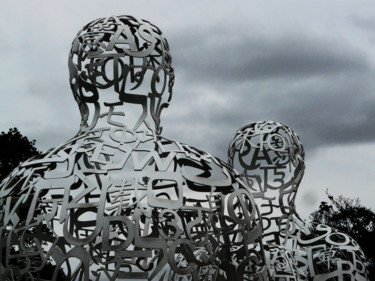 Sculpture titled "Dark clouds darken…" by Kevin C Lee, Original Artwork, Metals