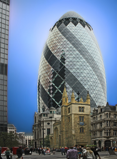 Photography titled "The Gherkin" by Kevin C Lee, Original Artwork