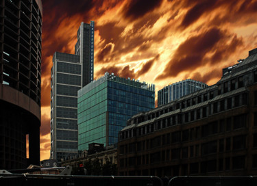 Fotografía titulada "London skyline drama" por Kevin C Lee, Obra de arte original