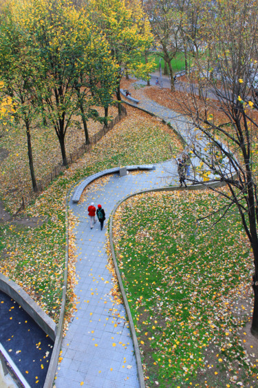 Fotografia intitolato "Autumn Pathway" da Kevin C Lee, Opera d'arte originale