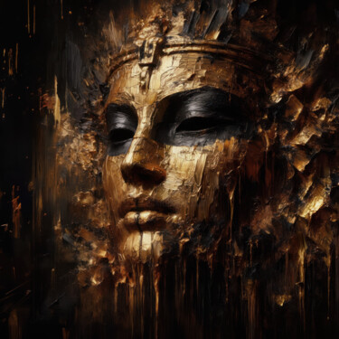 Digitale Kunst getiteld "Cleopatra part1" door Photoplace, Origineel Kunstwerk, AI gegenereerde afbeelding