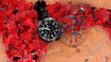 Digital Arts titled "RED TIME BY CLASSIC…" by Phõtos_gráphein, Original Artwork, Manipulated Photography