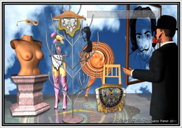 Digital Arts titled ""Magritte  Regarde…" by Phõtos_gráphein, Original Artwork