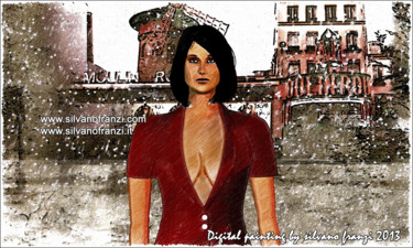Digital Arts με τίτλο "«Rouge et Rouge»" από Phõtos_gráphein, Αυθεντικά έργα τέχνης, Ψηφιακή ζωγραφική