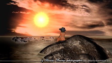 Arte digitale intitolato "Rocks, sea and suns…" da Phõtos_gráphein, Opera d'arte originale, Fotografia manipolata