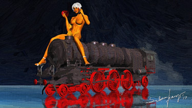 Digitale Kunst mit dem Titel "A Surrealist Lady C…" von Phõtos_gráphein, Original-Kunstwerk, Manipulierte Fotografie
