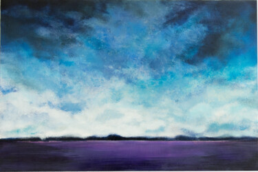 Malerei mit dem Titel "Purple dreams" von Rouzbeh Tahmassian, Original-Kunstwerk, Acryl