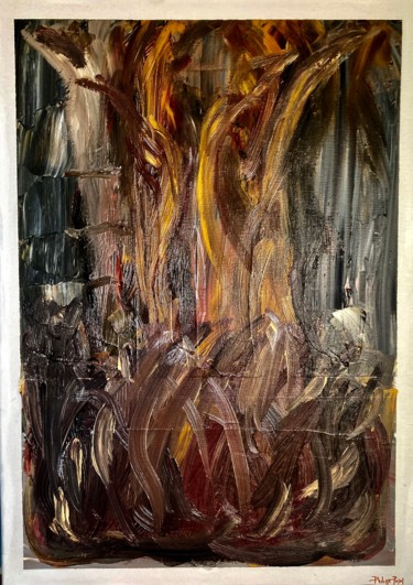 Painting titled "Sabbat" by Philippe Pujol, Original Artwork, Acrylic Mounted on Wood Stretcher frame