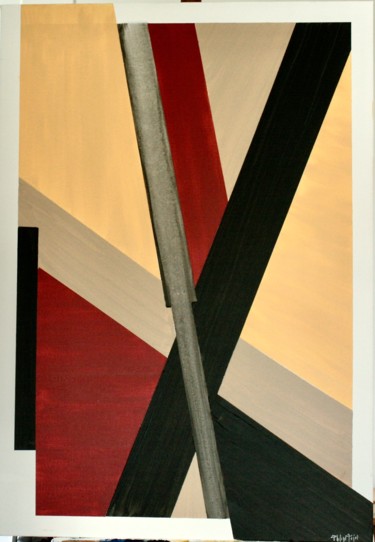 Painting titled "2622" by Philippe Pujol, Original Artwork, Acrylic Mounted on Wood Stretcher frame