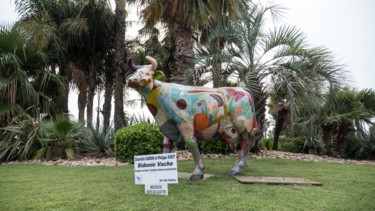 Sculpture intitulée "sidonie à st-raphael" par Philippe Sidot Et Charlotte Carsin, Œuvre d'art originale