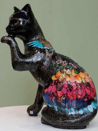 Sculpture intitulée "deli'cat" par Philippe Sidot Et Charlotte Carsin, Œuvre d'art originale