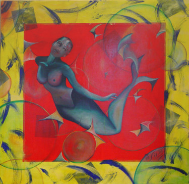 Peinture intitulée "la-sirene-d-atlanti…" par Philippe Sidot Et Charlotte Carsin, Œuvre d'art originale, Autre
