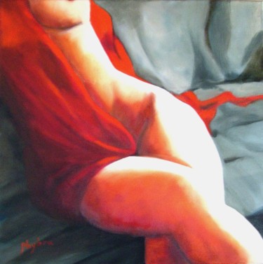 Painting titled "Avant l'audition by…" by Phybra, Original Artwork, Oil