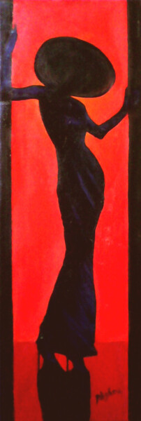 Painting titled "Madame Pietragrua" by Phybra, Original Artwork, Oil