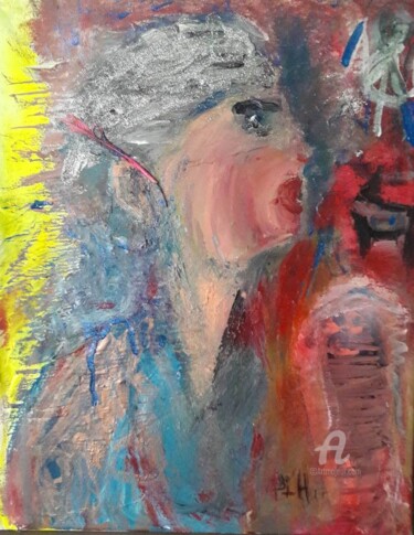 Peinture intitulée "Eve Rythings" par Pi-H, Œuvre d'art originale, Gouache