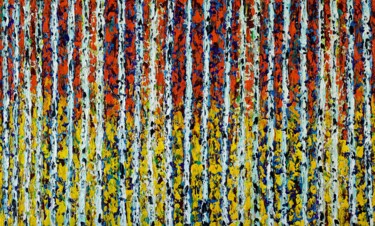 Pintura titulada "La cañada del pino…" por Pia Andersen, Obra de arte original, Oleo