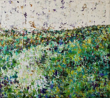 Painting titled "Camino la huerta de…" by Pia Andersen, Original Artwork, Oil