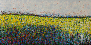 「Color fields」というタイトルの絵画 Pia Andersenによって, オリジナルのアートワーク, オイル