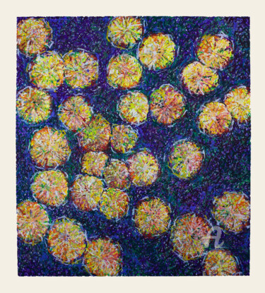 Pintura titulada "Espacio florido" por Pia Andersen, Obra de arte original, Oleo