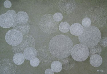 Desenho intitulada "Eclosion de la lumi…" por Pia Chang, Obras de arte originais, Tinta