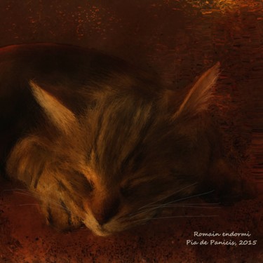 Dessin intitulée "Romain endormi" par Pia De Panicis, Œuvre d'art originale, Autre