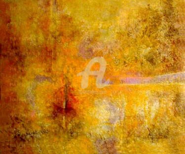 Malerei mit dem Titel "XOCHIMILCO: Canal d…" von Pia * Cantos Floridos, Original-Kunstwerk, Öl