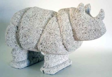 Sculpture titled "Rino" by Pian, Original Artwork