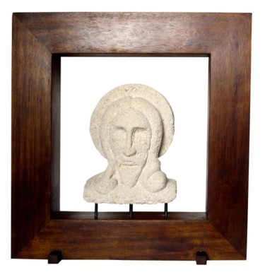 Sculpture titled "Pantocrator" by Pian, Original Artwork, Stone