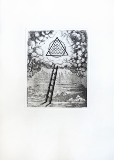 Incisioni, stampe intitolato "Universal Mind" da Pia Nicotra, Opera d'arte originale, Acquaforte