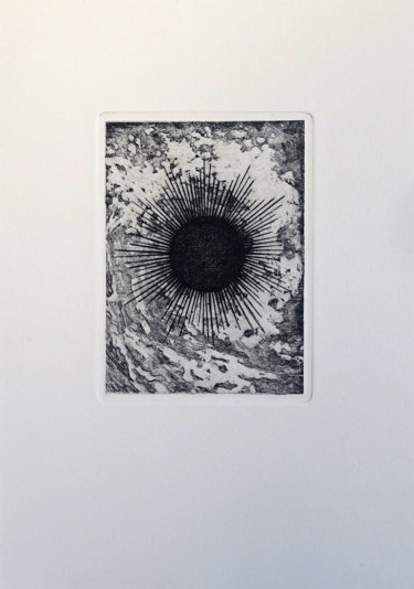 Druckgrafik mit dem Titel "Endless wave" von Pia Nicotra, Original-Kunstwerk, Radierung