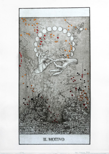 印花与版画 标题为“Il Motivo” 由Pia Nicotra, 原创艺术品, 蚀刻