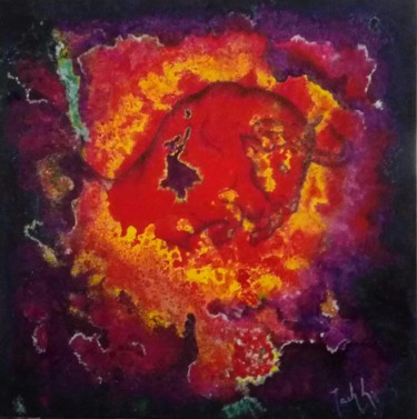 Ζωγραφική με τίτλο "Puissance cosmique" από Jacqueline Leutwyler Kobi, Αυθεντικά έργα τέχνης, Ακρυλικό