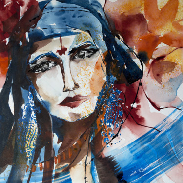 Peinture intitulée "Sadhana-03" par Véronique Piaser-Moyen, Œuvre d'art originale, Aquarelle