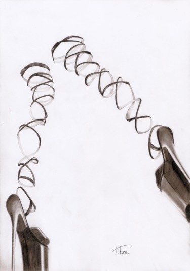 Drawing titled "Artifices.2" by Pibou, Original Artwork, Pencil